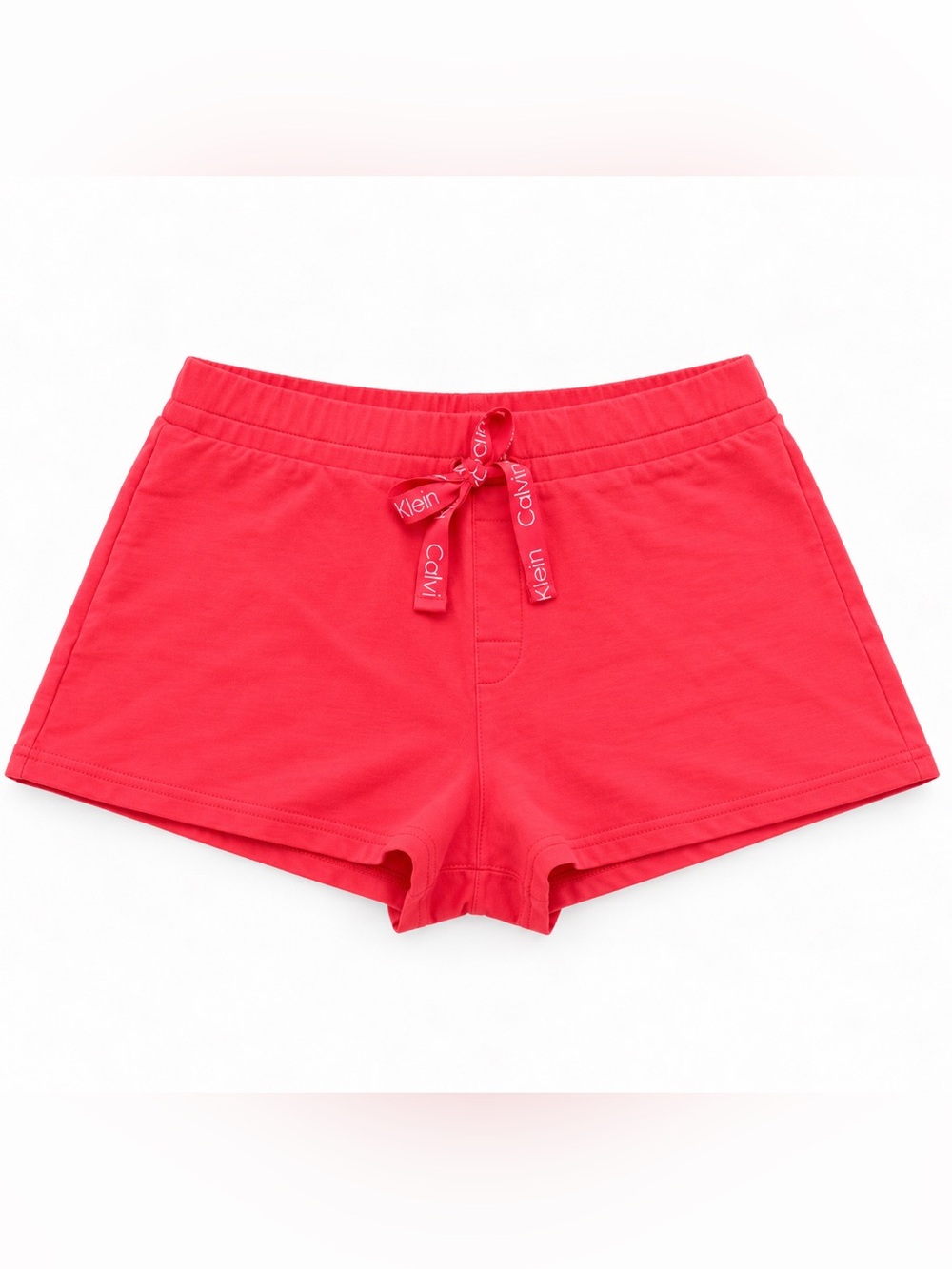 Calvin Klein Coral Pink Cotton Drawstring Lounge Shorts